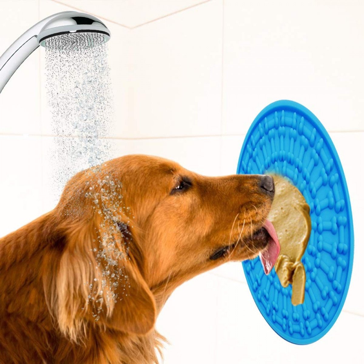 Bath Buddy Dog Toy Treat Plate Feeding Lick Mat