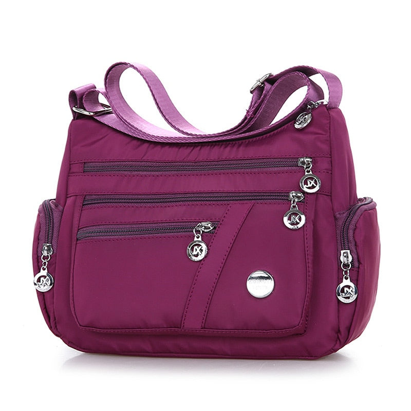 Shoulder Messenger Bag Women Crossbody Purse Nylon Waterproof Travel