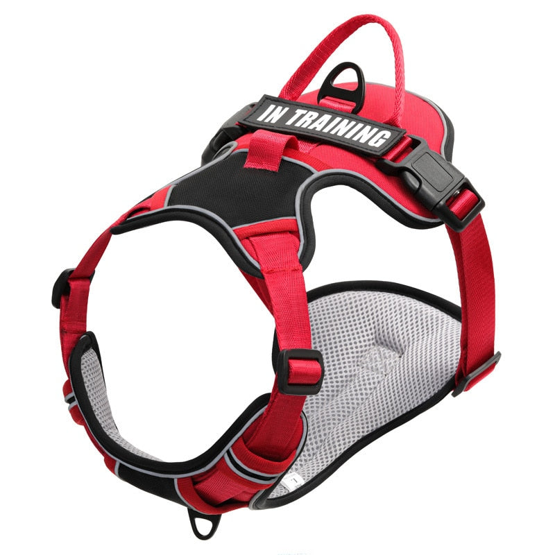 Dog Harness No Pull Outdoor Walking Breathable Reflective Small