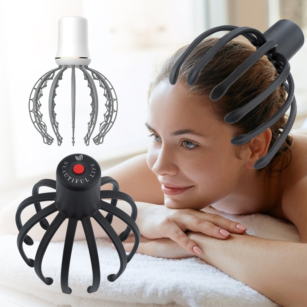 3D Electric Head Massager Therapeutic Scalp Rechargeable