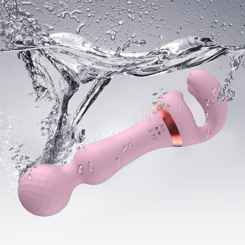 Powerful 3-In-1 Magic Wand Vibrator Clitoris G-Spot Stimulations Women
