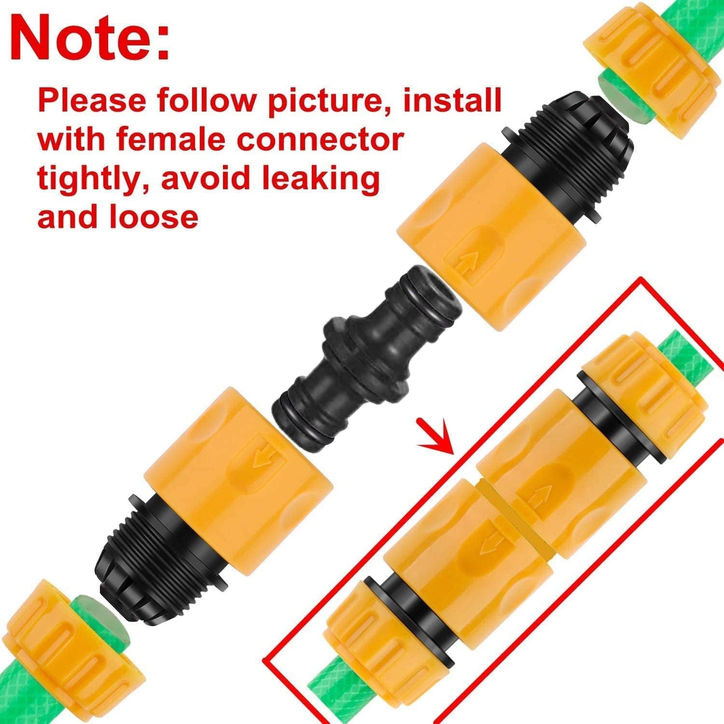 31 Garden Hose Connector Set Irrigation Accessories