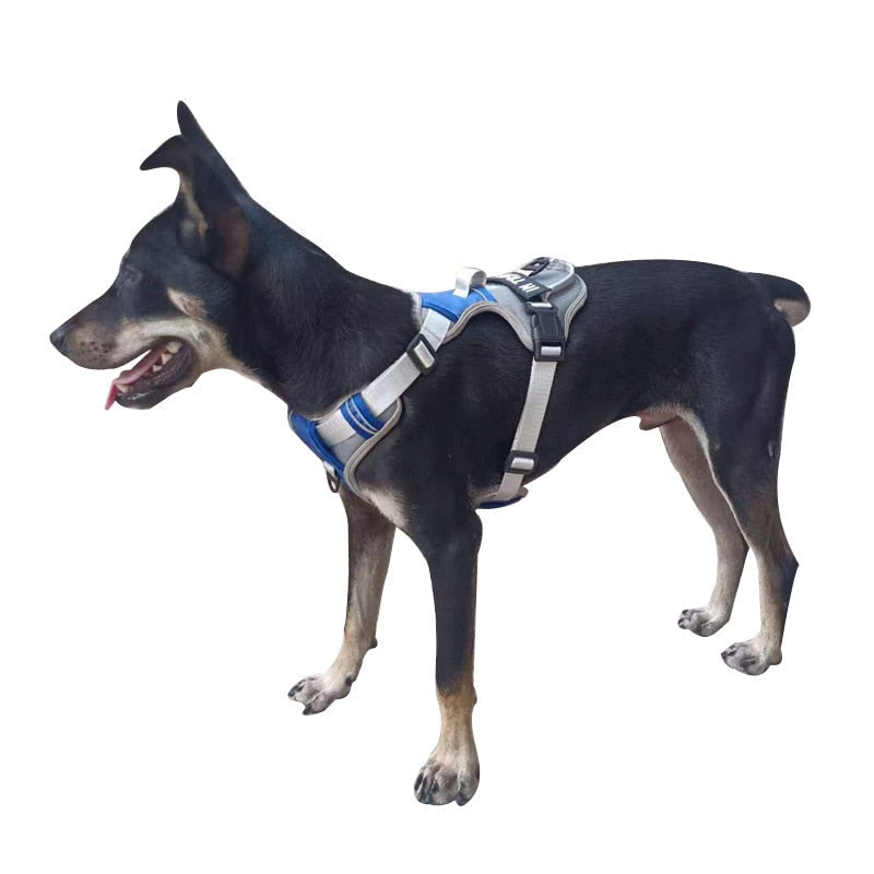 Dog Harness No Pull Outdoor Walking Breathable Reflective Small