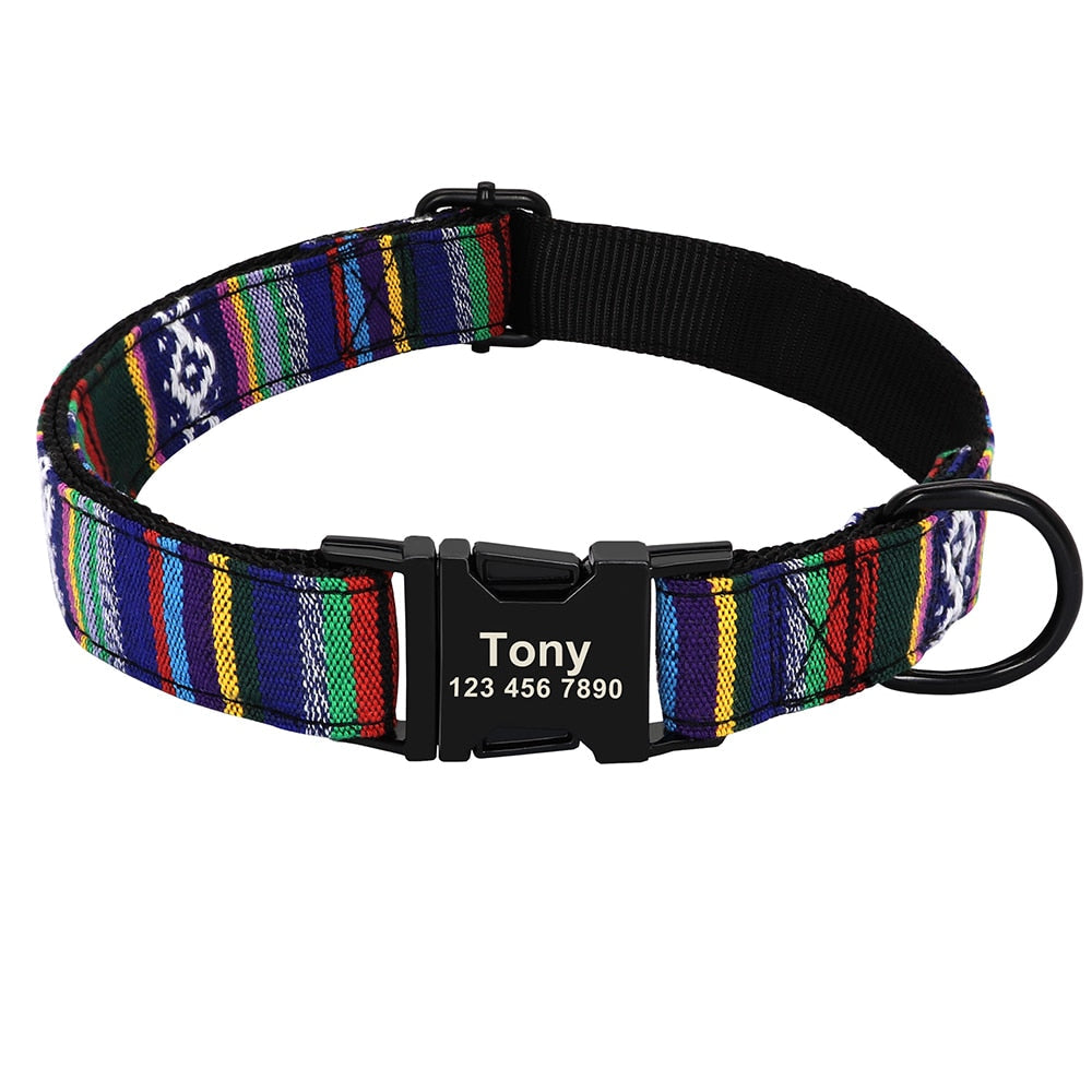 Custom Printed Dog Collars Small Large Dogs