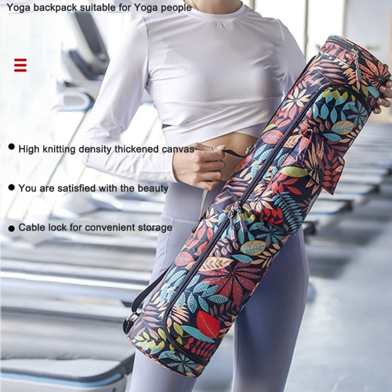 Yoga Knapsack Nylon Large-Capacity Stylish Mesh Bag Fitness Cover Storage Backpack