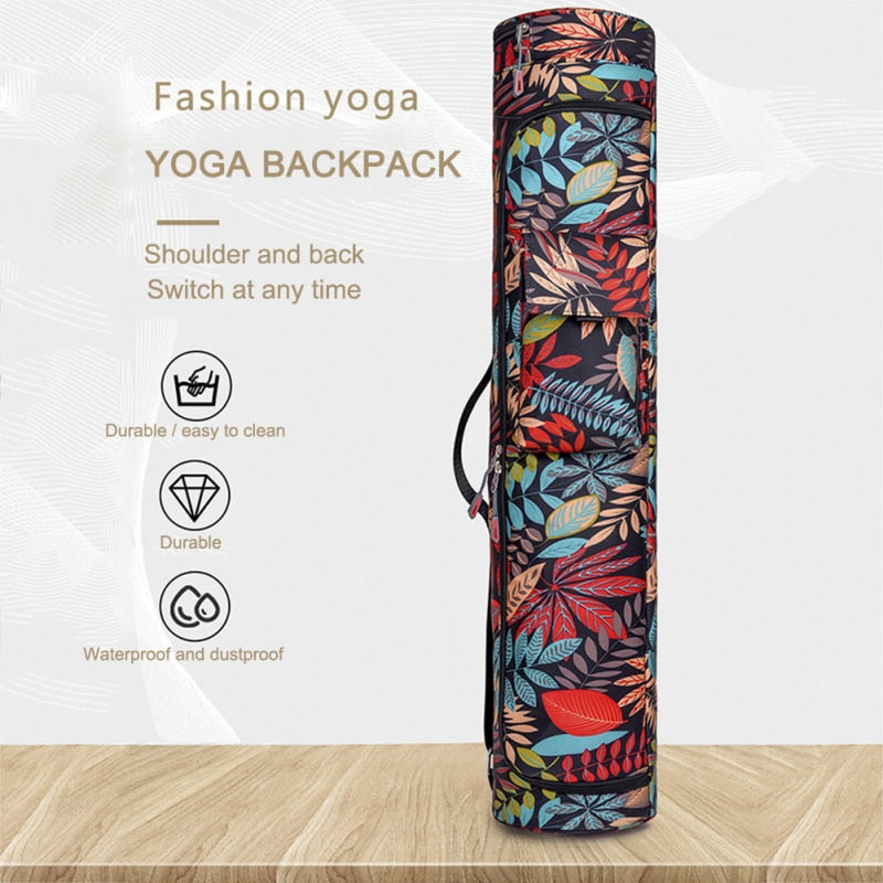 Yoga Knapsack Nylon Large-Capacity Stylish Mesh Bag Fitness Cover Storage Backpack