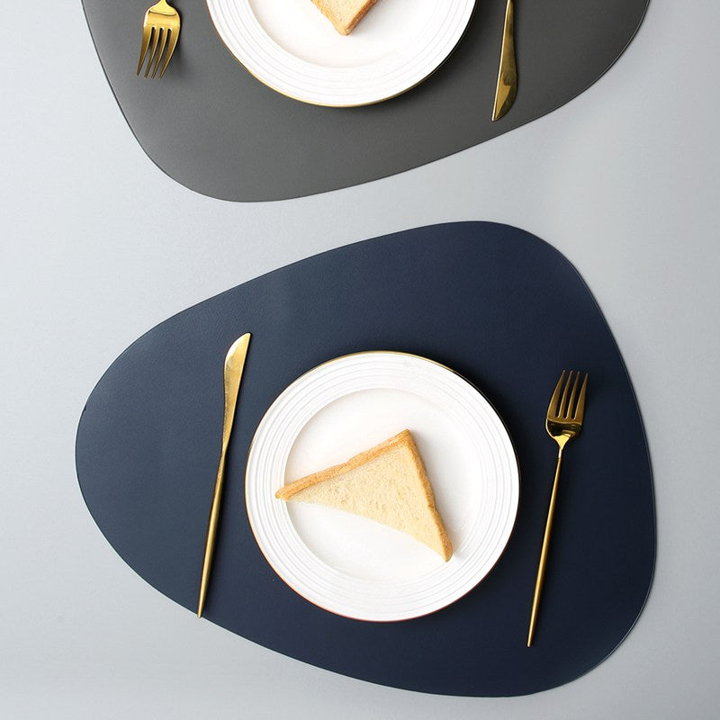 Washable Heat Mat Pu Leather Placemat Coaster Set