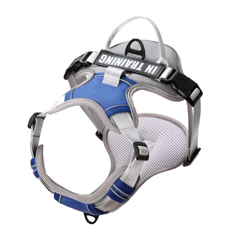 Dog Harness No Pull Outdoor Walking Breathable Reflective Small