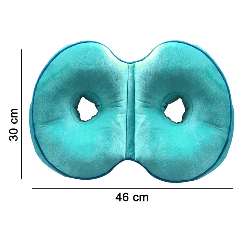Dual Comfort Memory Foam Orthopedic Posture Correcting Pelvis Hip Lift Sitting Seat Cushion