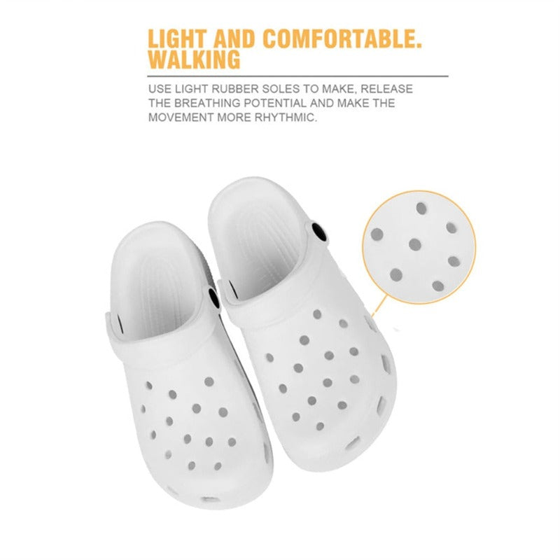 Avocado Printed Pattern Comfortable Non Slip Unisex Rubber On Clog Shoes