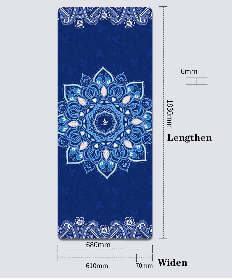 Non Slip Tpe Suede Yoga Mat Eco-Friendly Carpet For Pilates Exercise Pad