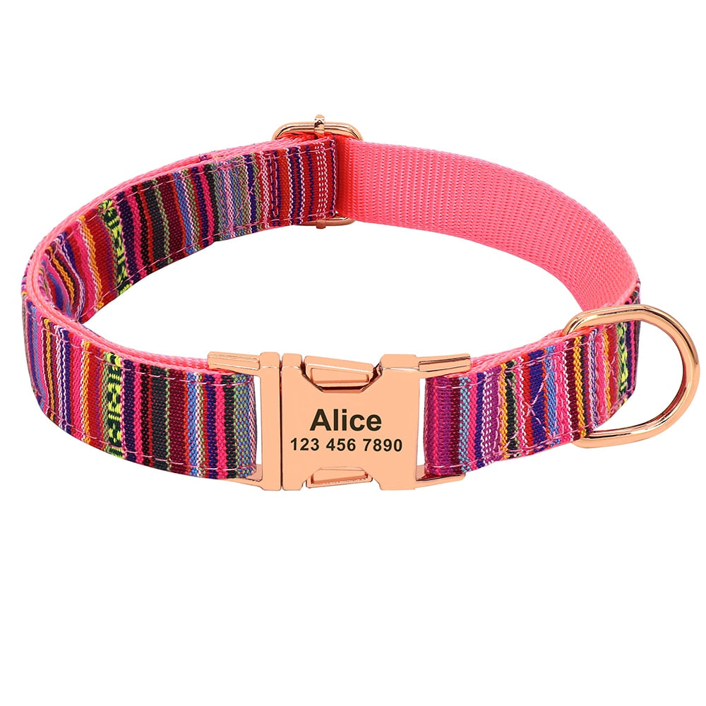 Custom Printed Dog Collars Small Large Dogs