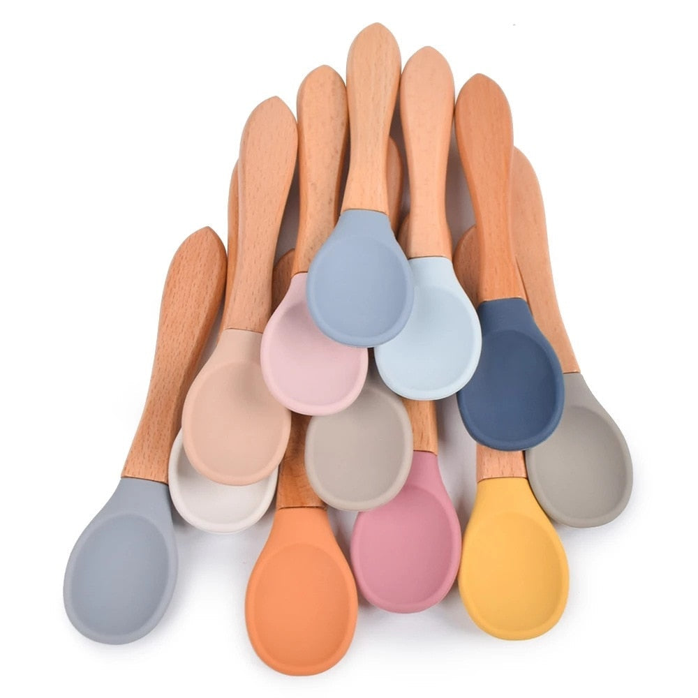 Silicone Little One Feeding Bowl Tableware For Kids Waterproof Suction With Spoon