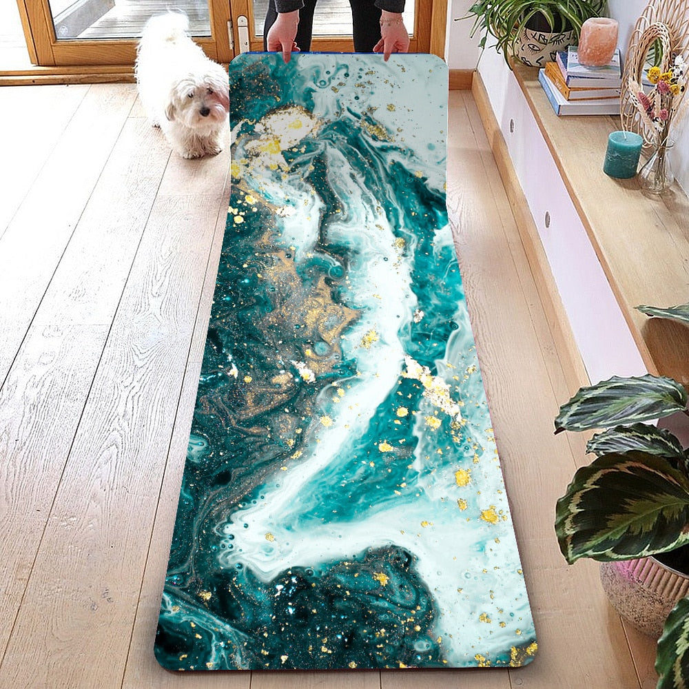 Non-Slip Yoga Mat Portable Foldable Gym Durable Non-Skid Mats Pilates Exercise
