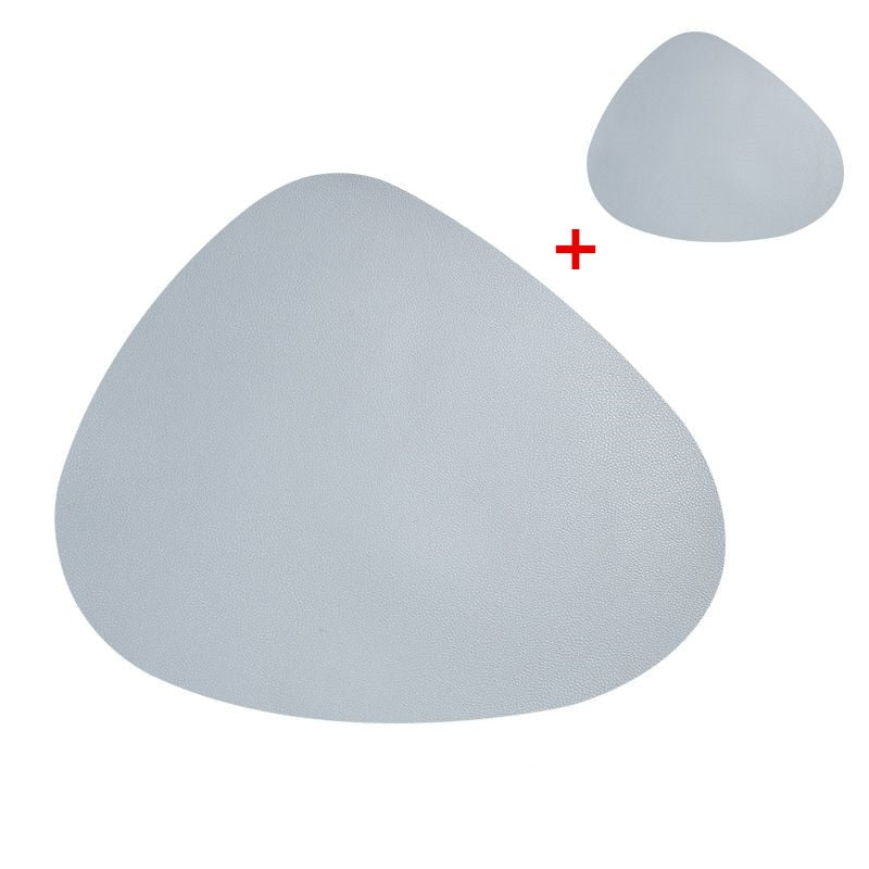 Washable Heat Mat Pu Leather Placemat Coaster Set