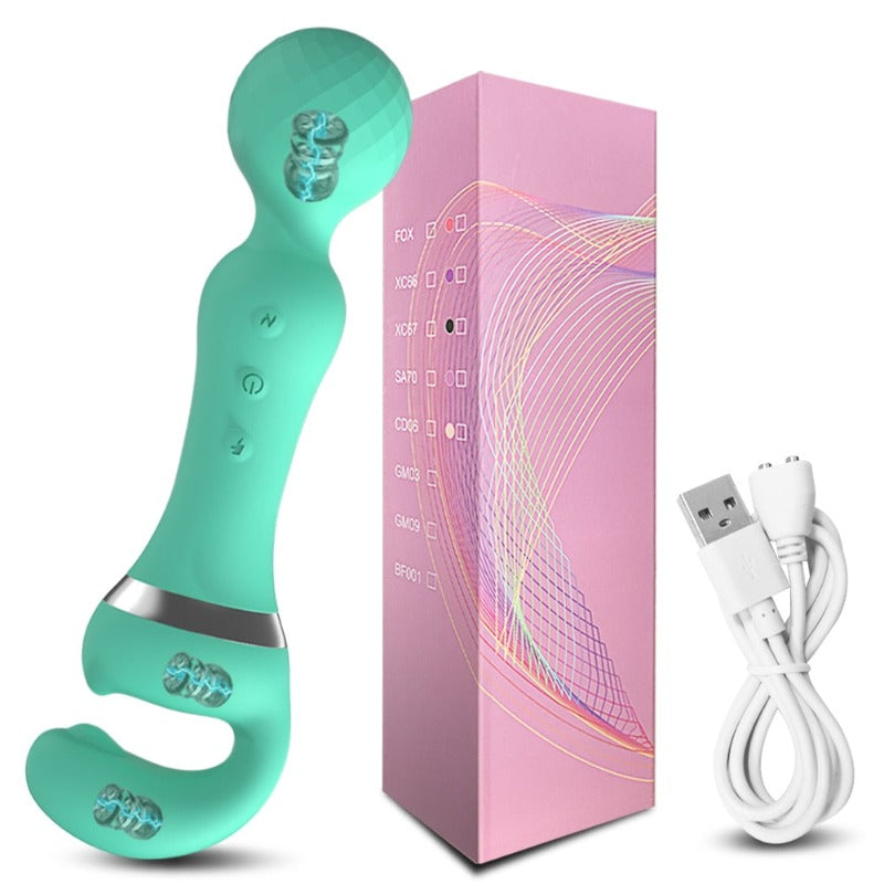 Powerful 3-In-1 Magic Wand Vibrator Clitoris G-Spot Stimulations Women