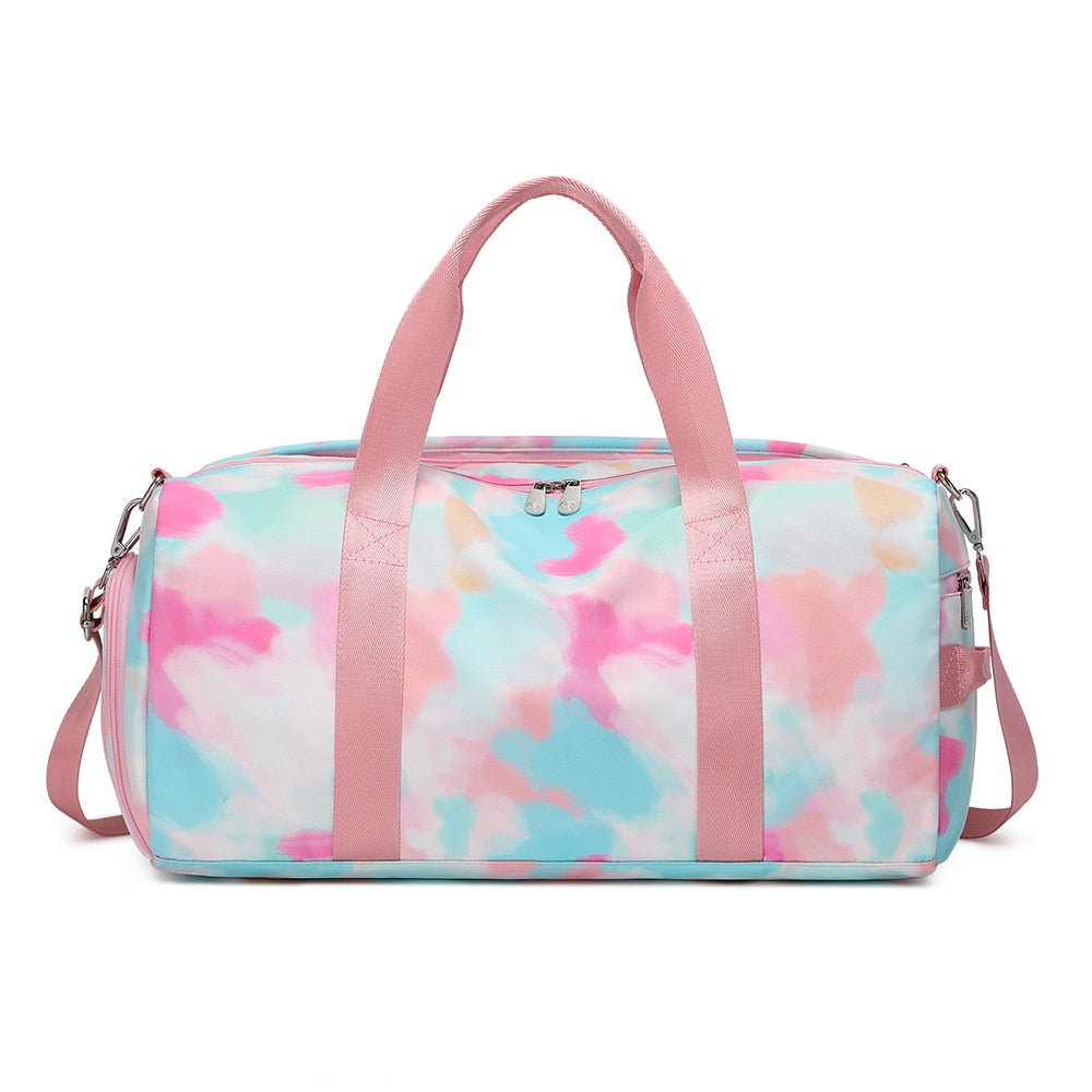 Colourful Galaxy Kids Weekender Dancing Gymnastics Duffle Bag
