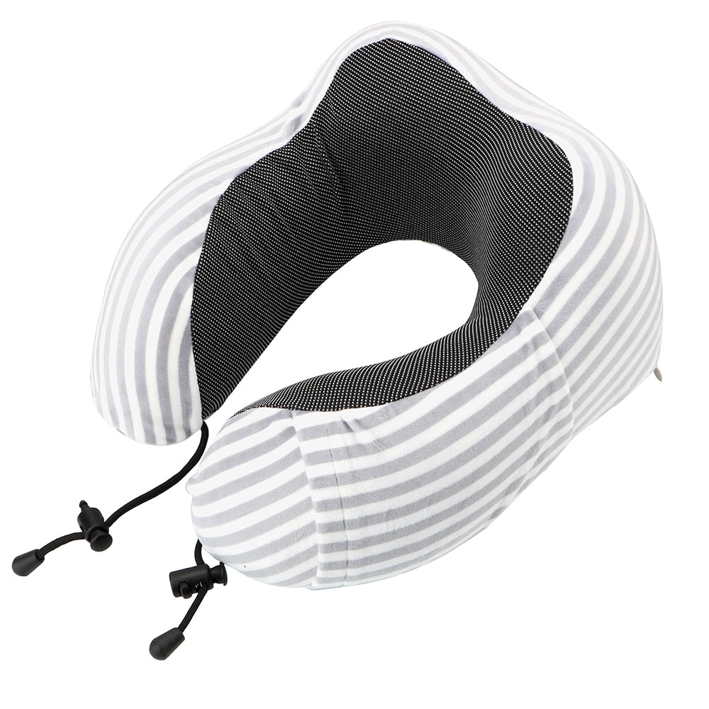 Soft Travel Pillow U Shaped Healthcare Memory Foam Neck Cervical Airplane Cushion
