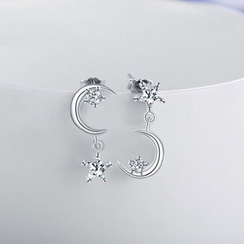 Veile Studios S925 Asymmetrical Earrings Jewelry Women's Silver