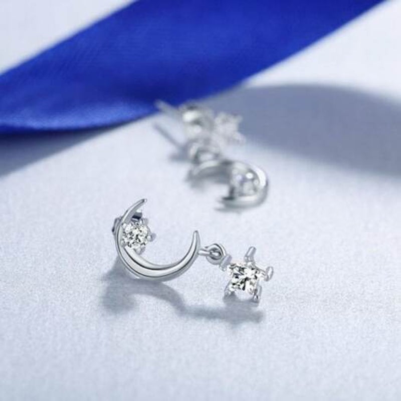 Veile Studios S925 Asymmetrical Earrings Jewelry Women's Silver