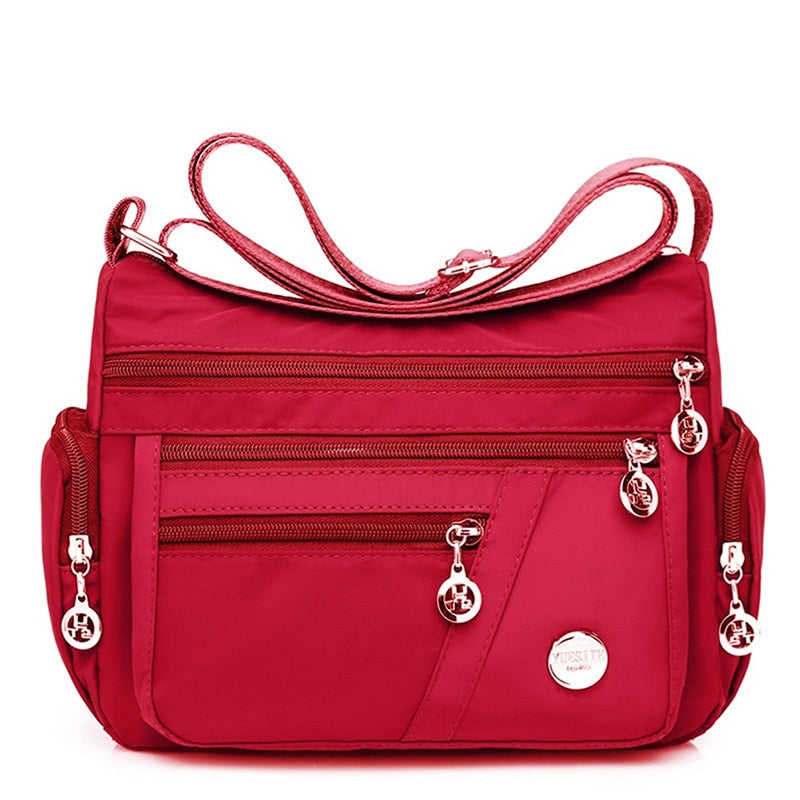 Shoulder Messenger Bag Women Crossbody Purse Nylon Waterproof Travel