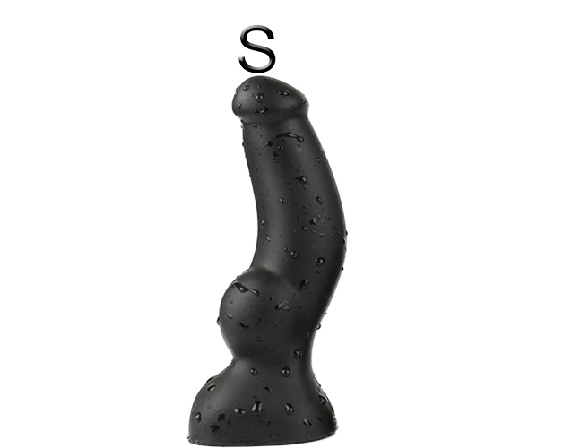Soft Huge Realistic Dildo Silicone Cock And Balls Dong Gold Black Penis