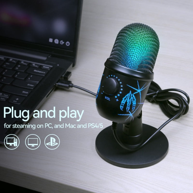 Podcast Youtube Recording Streaming Condenser Desktop Microphone
