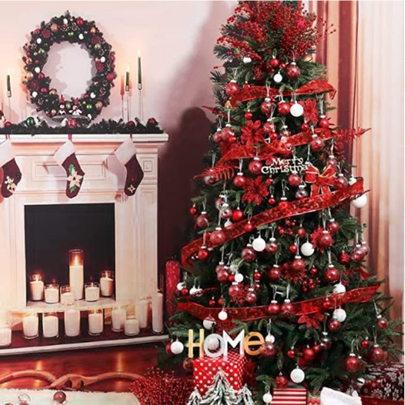 Christmas Ball Tree Ornament Hanging Pendant New Year Party Decoration