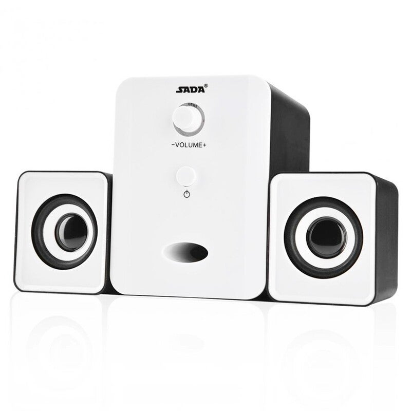 Sada D 201 Usb Wired Combination Speakers Computer Bass Stereo Music Player Subwoofer Sound Box For Desktop Laptop Noteb