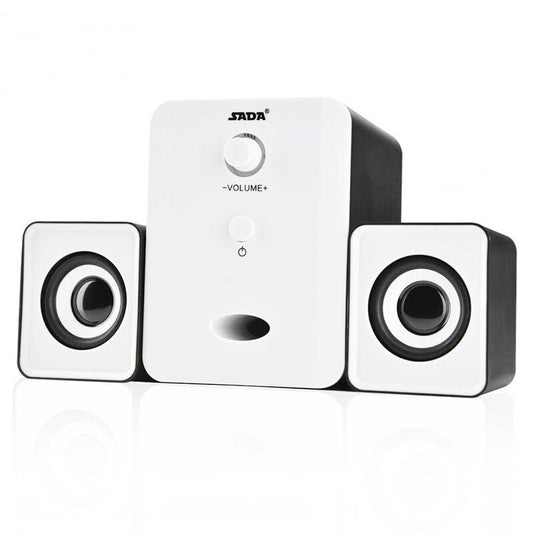 Sada D 201 Usb Wired Combination Speakers Computer Bass Stereo Music Player Subwoofer Sound Box For Desktop Laptop Noteb