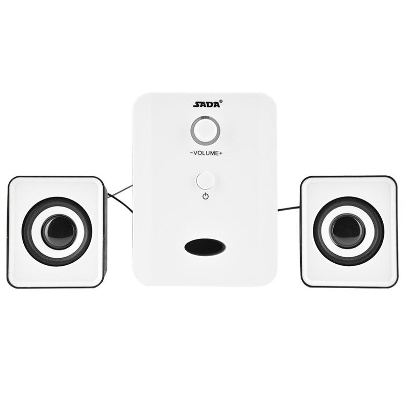 Sada D 201 Usb Wired Combination Speakers Computer Bass Stereo Music Player Subwoofer Sound Box For Desktop Laptop Noteb