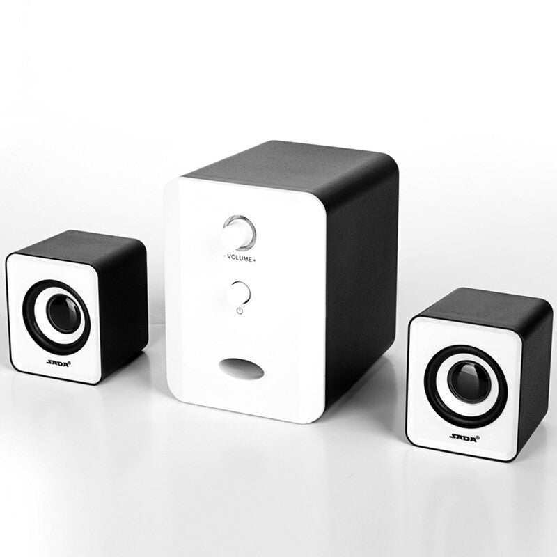 Sada D 201 Usb Wired Combination Speakers Computer Bass Stereo Music Player Subwoofer Sound Box For Desktop Laptop Noteb