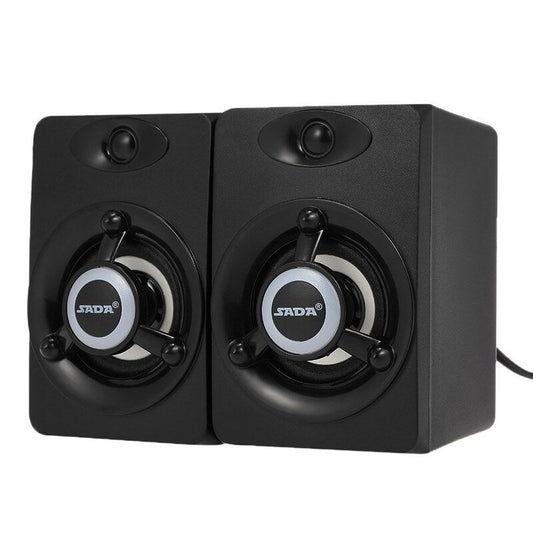 Sada V 118 Usb Wired Led Computer Bass Stereo Music Player Subwoofer Sound Box For Desktop Laptop Notebook Tablet Pc Sma