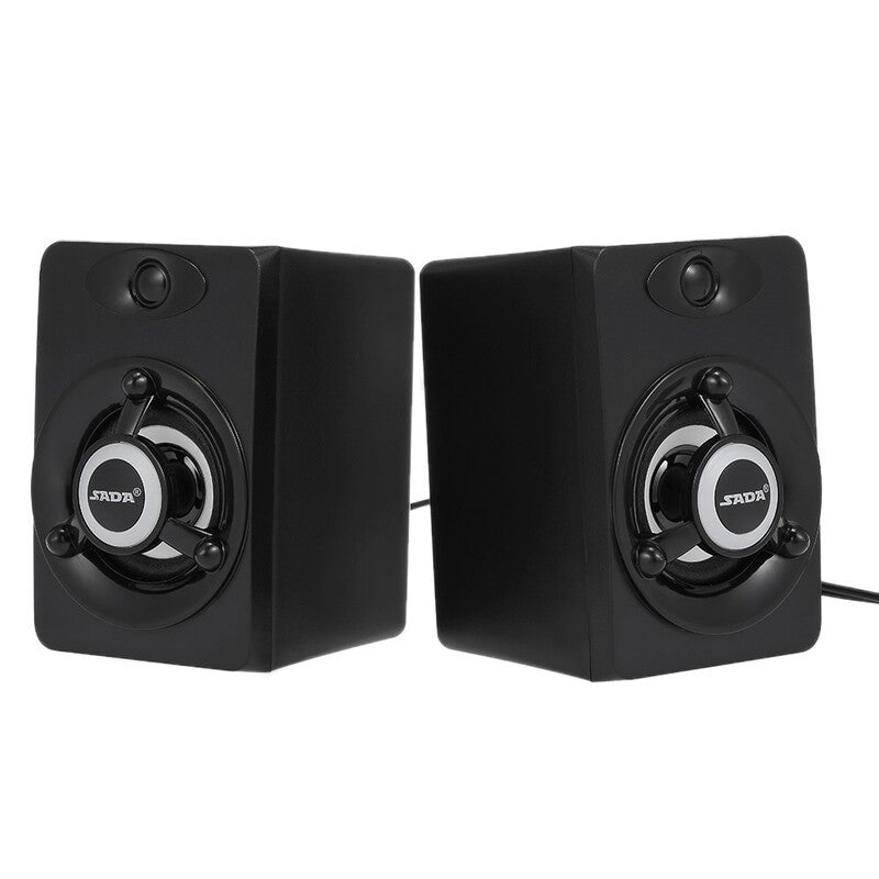 Sada V 118 Usb Wired Led Computer Bass Stereo Music Player Subwoofer Sound Box For Desktop Laptop Notebook Tablet Pc Sma