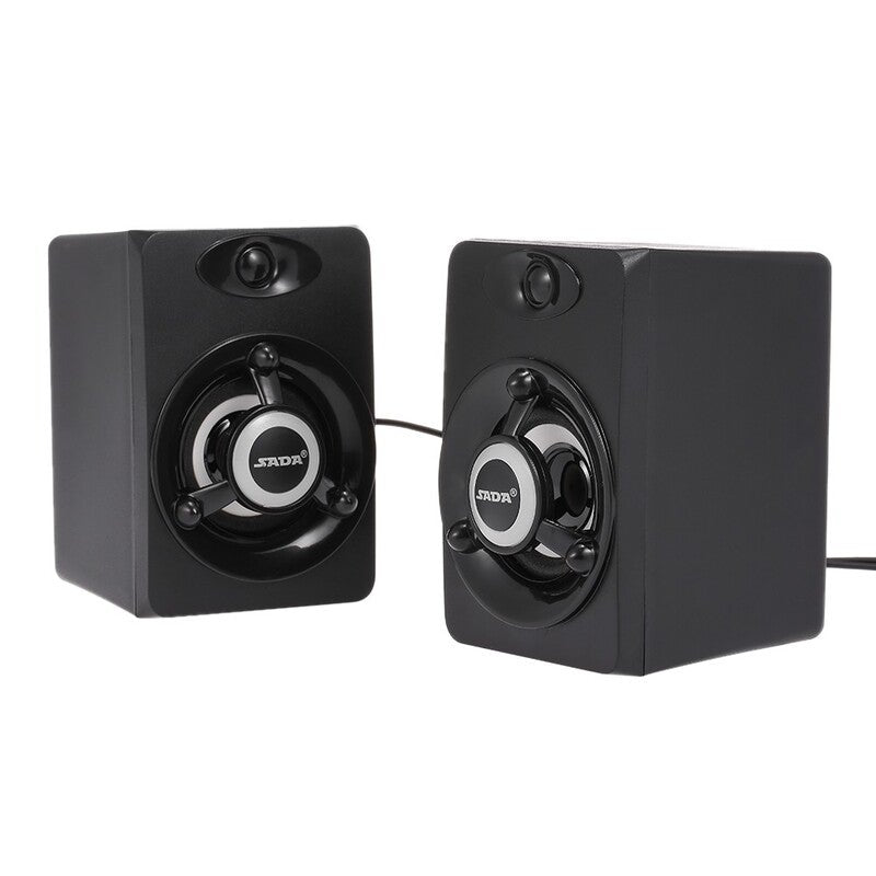 Sada V 118 Usb Wired Led Computer Bass Stereo Music Player Subwoofer Sound Box For Desktop Laptop Notebook Tablet Pc Sma