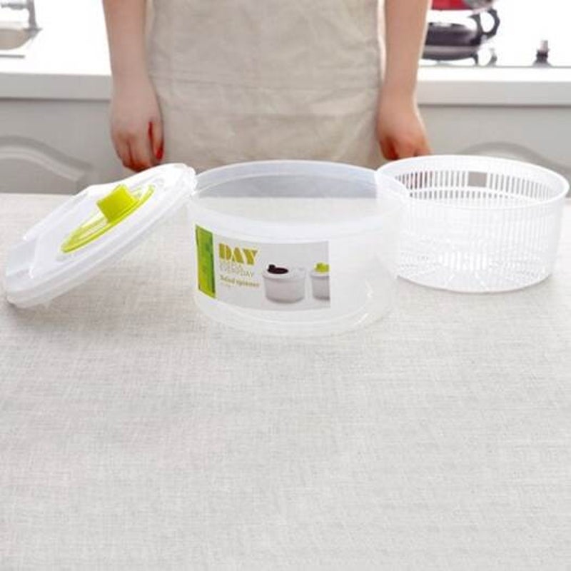 Salad Spinner Fruit Vegetable Dryer White