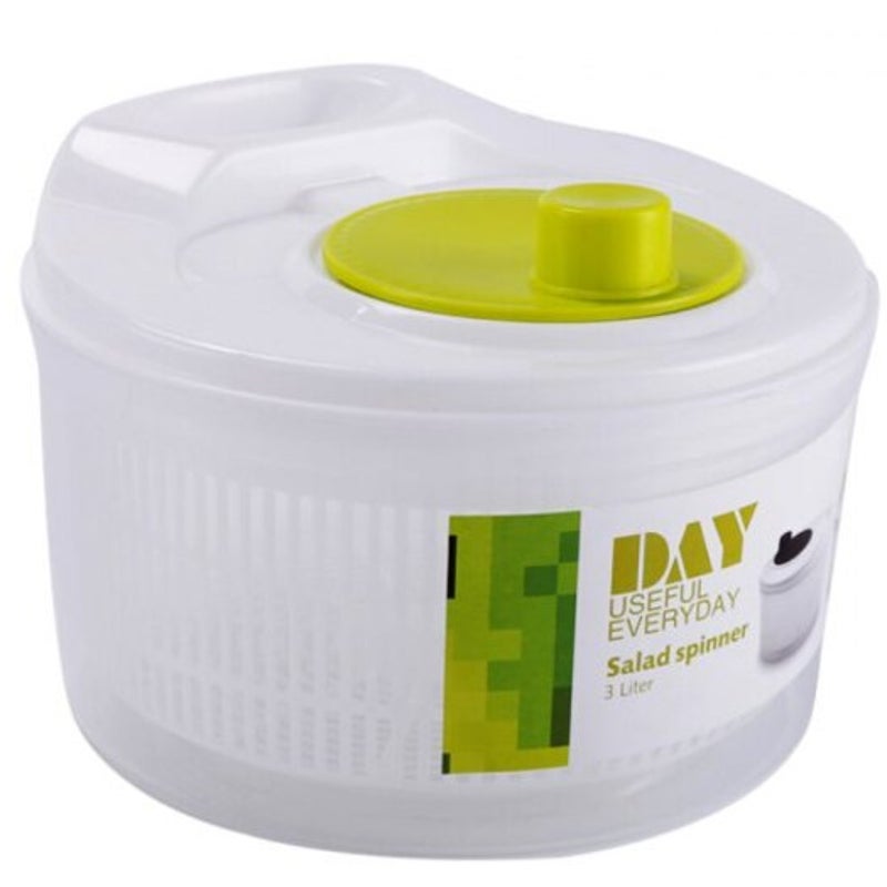 Salad Spinner Fruit Vegetable Dryer White