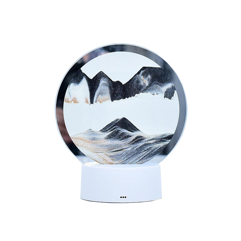 Sand Painting Lamp Remote Control Rgb Led Night Light Quicksand Table Desk