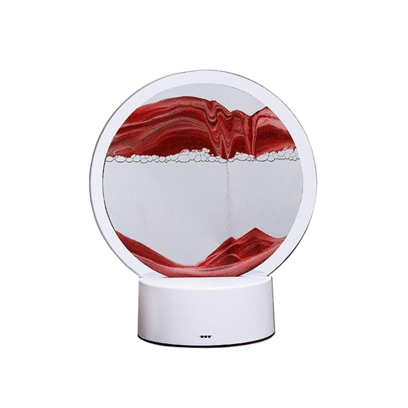 Sand Painting Lamp Remote Control Rgb Led Night Light Quicksand Table Desk