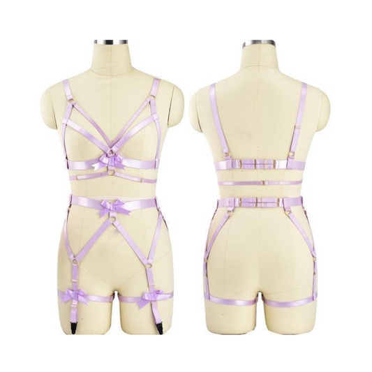 Satin Body Harness For Women Fetish Clothing