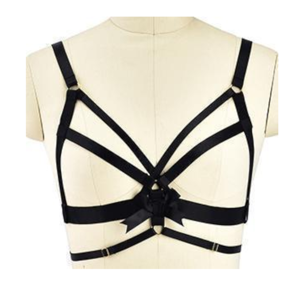 Satin Body Harness For Women Fetish Clothing