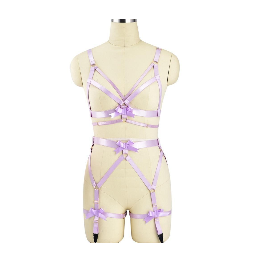 Satin Body Harness For Women Fetish Clothing