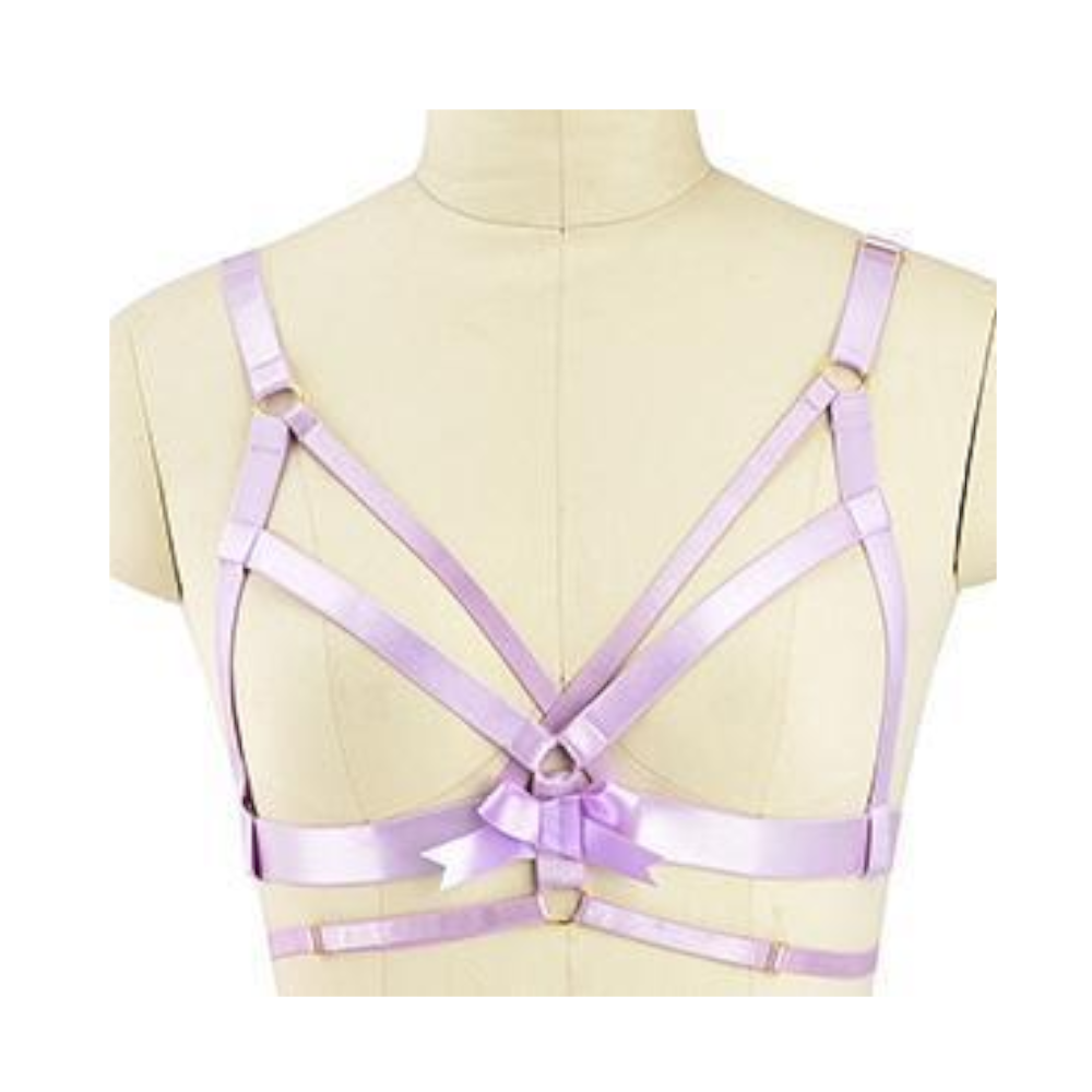 Satin Body Harness For Women Fetish Clothing