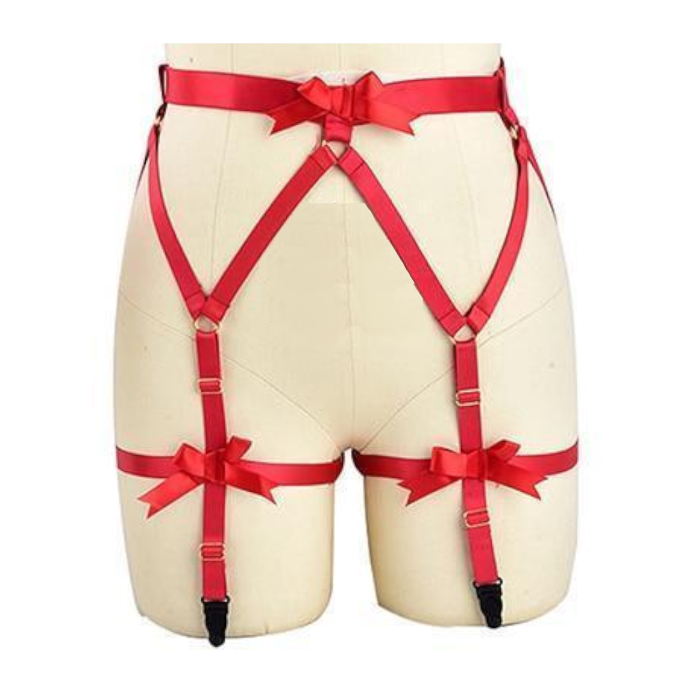 Satin Body Harness For Women Fetish Clothing