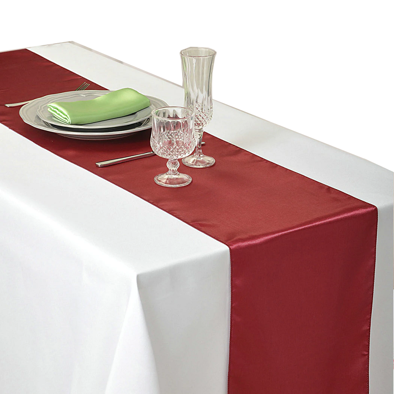 30X275cm Satin Table Runner Wedding Party Supplies Home Decor
