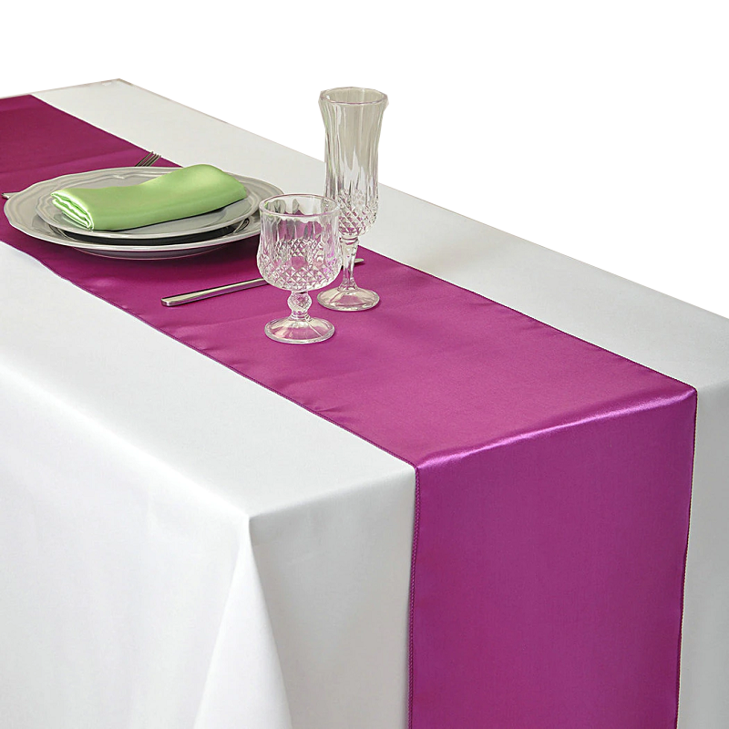 30X275cm Satin Table Runner Wedding Party Supplies Home Decor