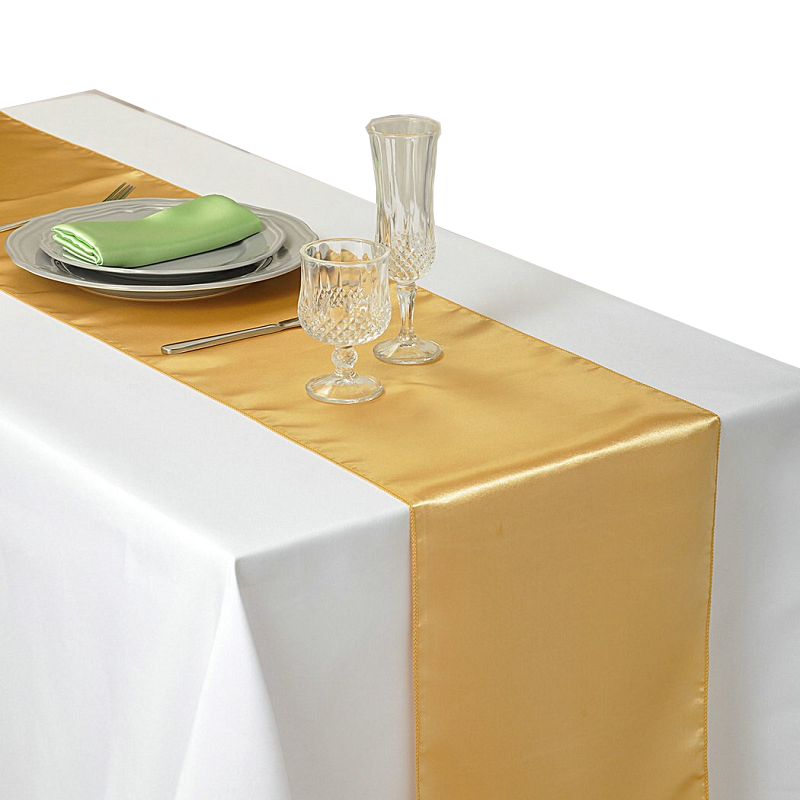 30X275cm Satin Table Runner Wedding Party Supplies Home Decor