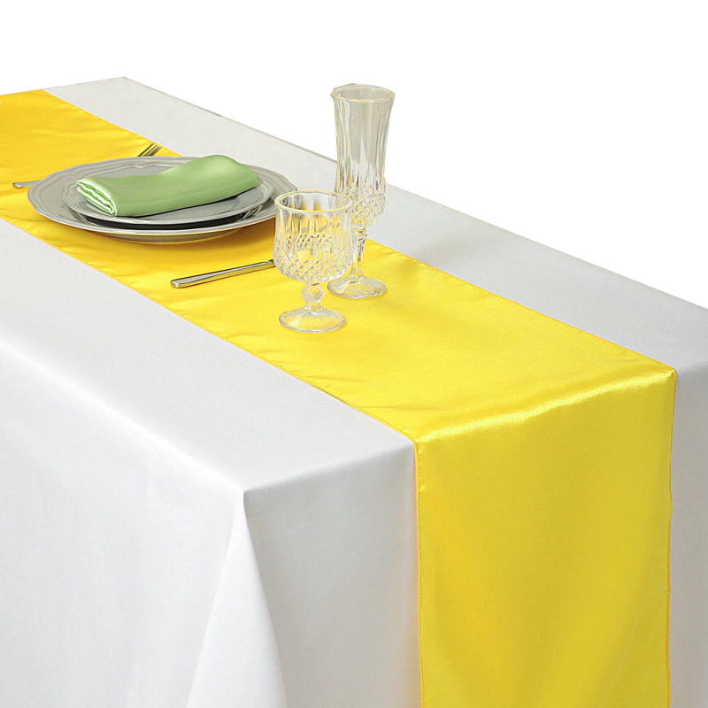 30X275cm Satin Table Runner Wedding Party Supplies Home Decor