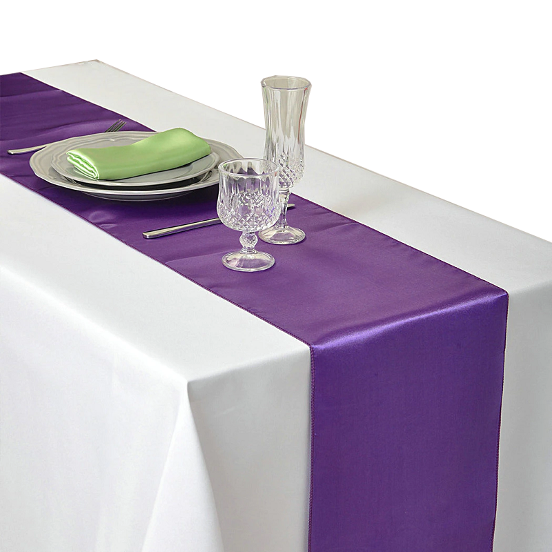 30X275cm Satin Table Runner Wedding Party Supplies Home Decor