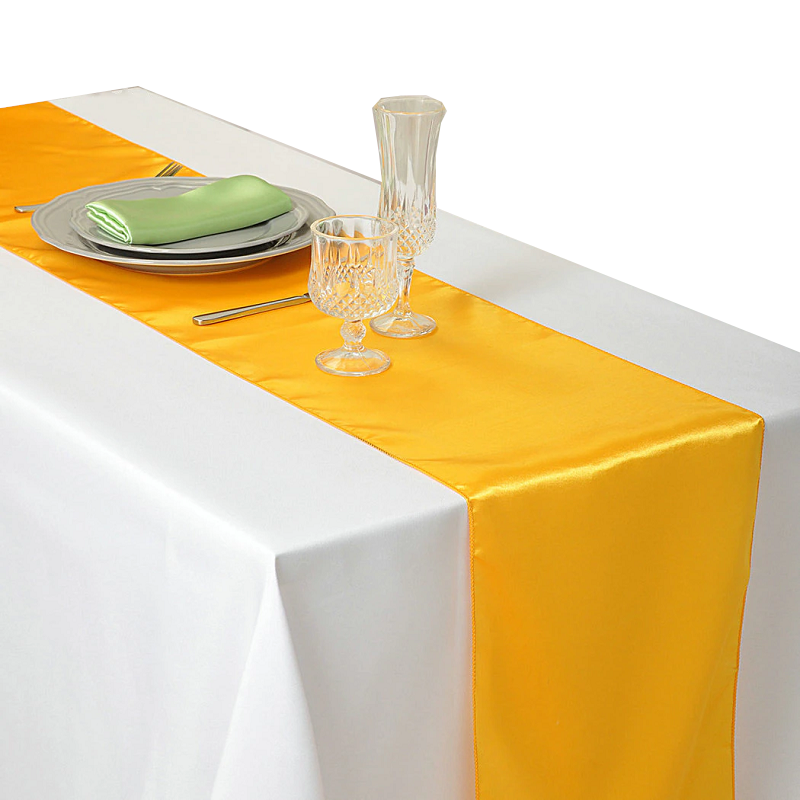 30X275cm Satin Table Runner Wedding Party Supplies Home Decor